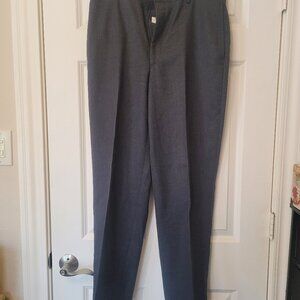 Jos. A. Bank tailored dark gray trousers with cuff at ankle